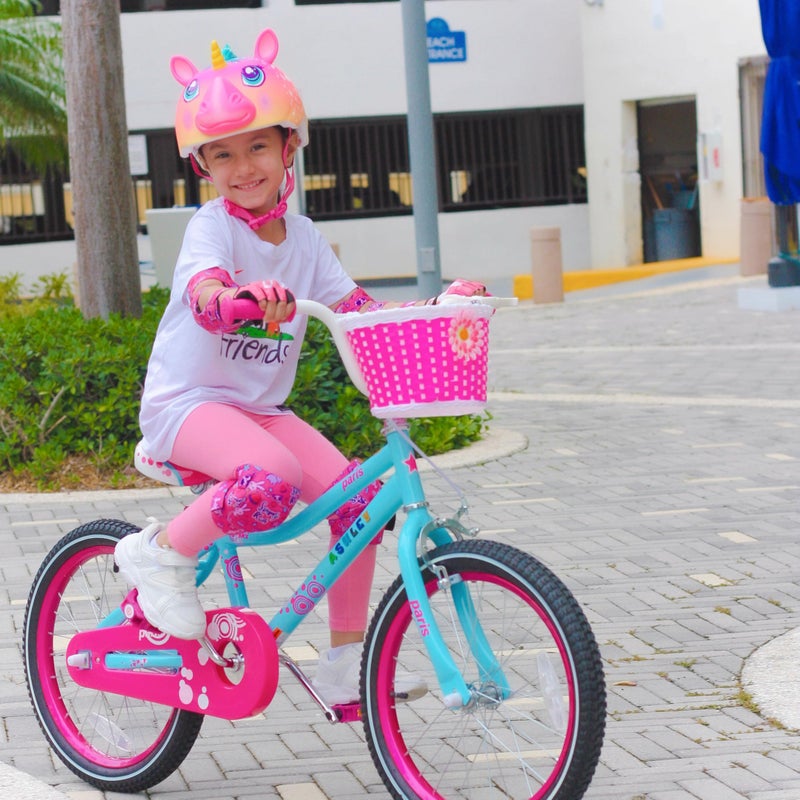 JOYSTAR 14 Inch Girls Bike for 3-5 Years Old Kids Toddler Bike with Training Wheels and Handbrake for Early Rider Birthday Gift Kids' Bicycles Blue - Image 5